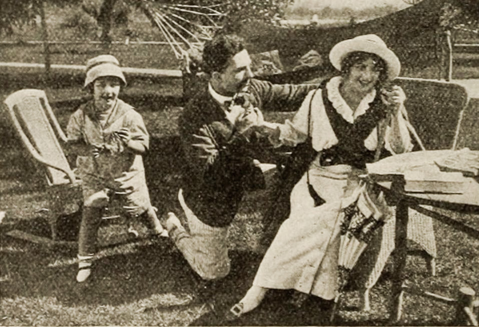 Margarita Fischer, Kathie Fischer, and Harry A. Pollard in A Suspended Ceremony (1914)