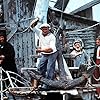 Robin Williams, Ray Walston, Paul Dooley, and Richard Libertini in Popeye (1980)