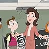 Leah Remini, 'Weird Al' Yankovic, Sabrina Carpenter, and Mekai Curtis in Milo Murphy's Law (2016)