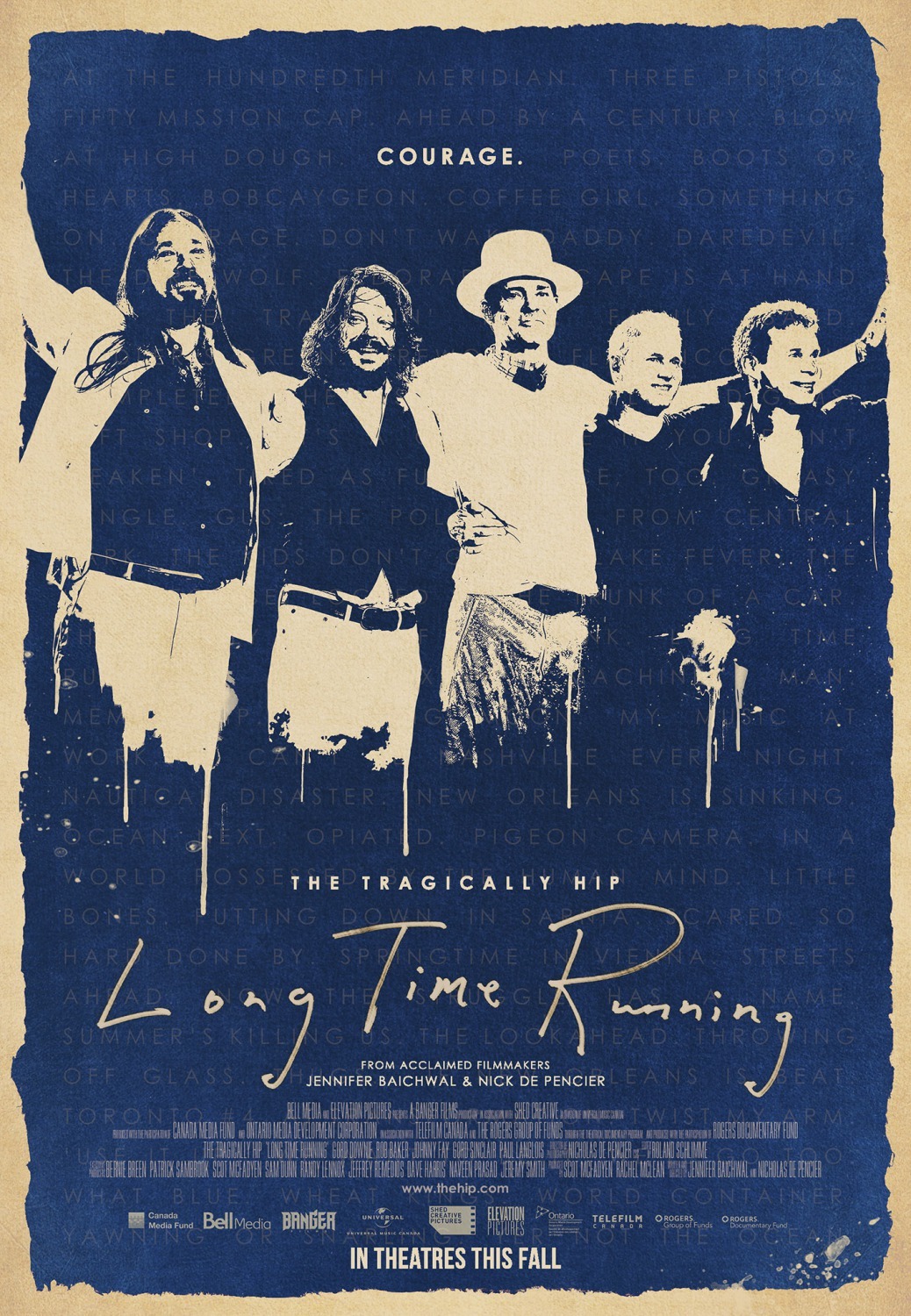 The Tragically Hip, Bobby Baker, Gord Downie, Johnny Fay, Paul Langlois, and Gord Sinclair in Long Time Running (2017)