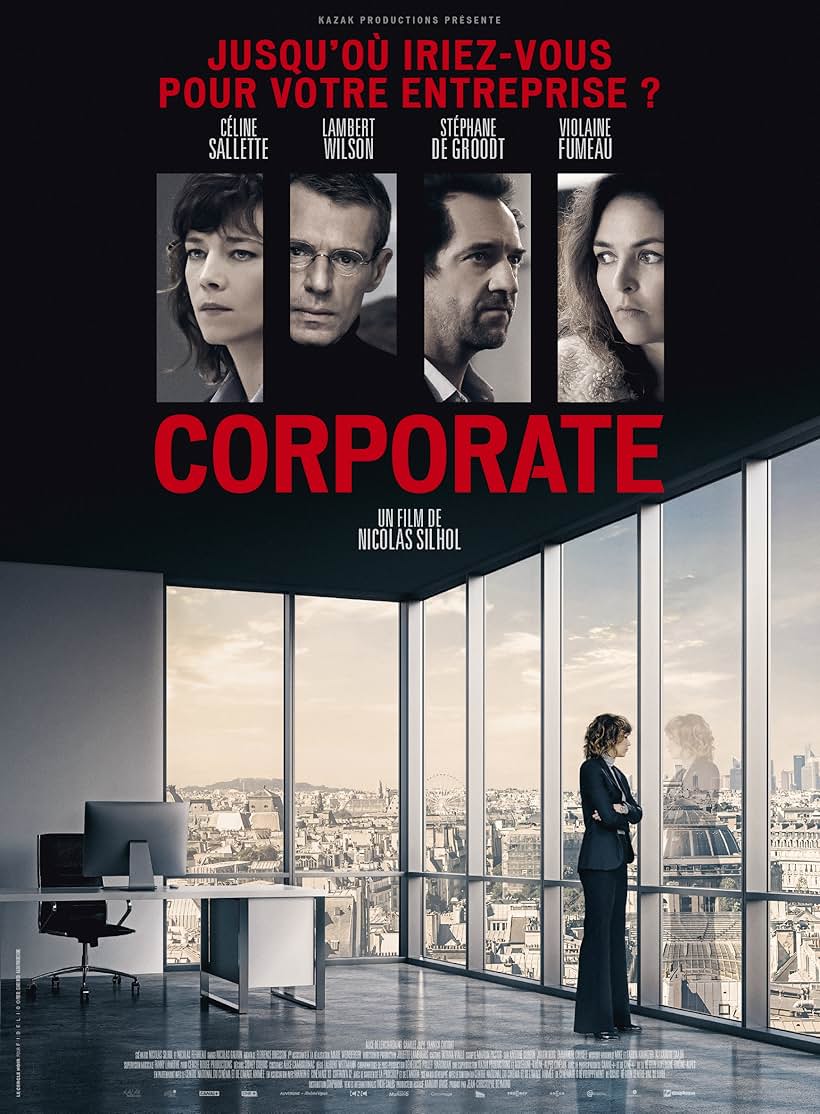 Lambert Wilson, Stéphane De Groodt, Violaine Fumeau, and Céline Sallette in Corporate (2017)