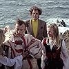 Christopher Lee, Britt Ekland, Ingrid Pitt, and Edward Woodward in The Wicker Man (1973)