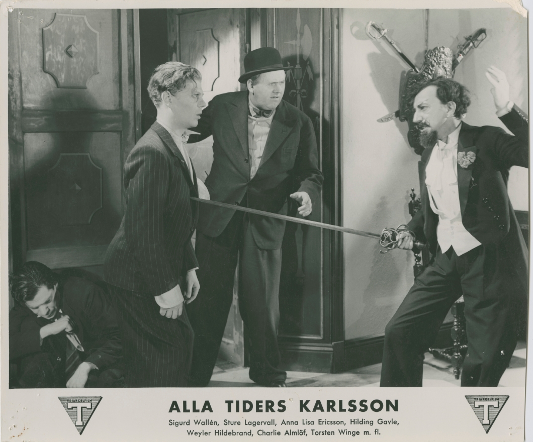 Weyler Hildebrand and Sture Lagerwall in Alla tiders Karlsson (1936)