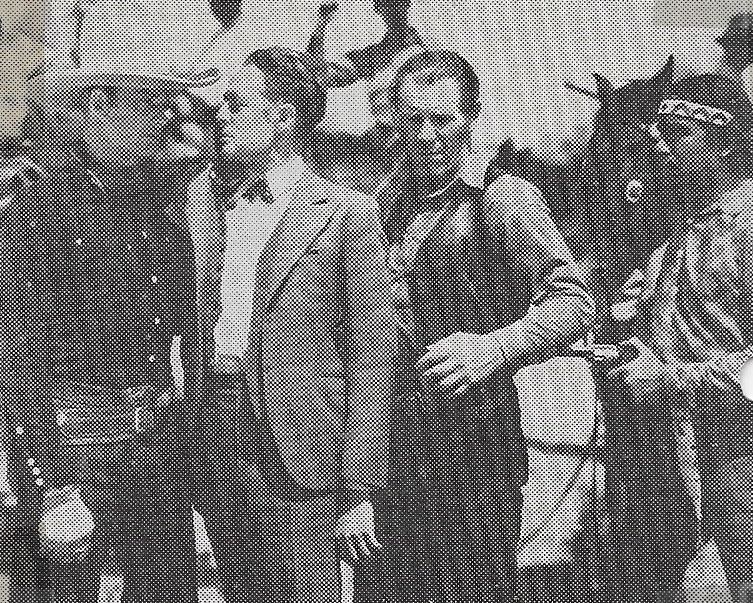 Rex Bell, Dick Botiller, Frank McCarroll, and Forrest Taylor in West of Nevada (1936)