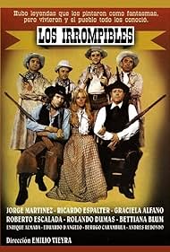 Graciela Alfano, Enrique Almada, Berugo Carambula, Eduardo D'Angelo, Ricardo Espalter, Jorge Martínez, and Andrés Redondo in Los irrompibles (1975)