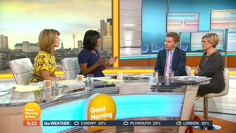 Kate Garraway, Emma B, Andrew Pierce, and Ranvir Singh in Good Morning Britain (2014)