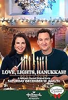 Mia Kirshner and Ben Savage in Love, Lights, Hanukkah! (2020)