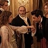 Cécile de France, Xavier Dolan, André Marcon, Salomé Dewaels, and Benjamin Voisin in Illusions perdues (2021)