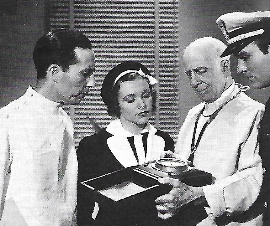 Ralph Byrd, Lester Dorr, Maxine Doyle, and Edwin Mordant in SOS Coast Guard (1937)