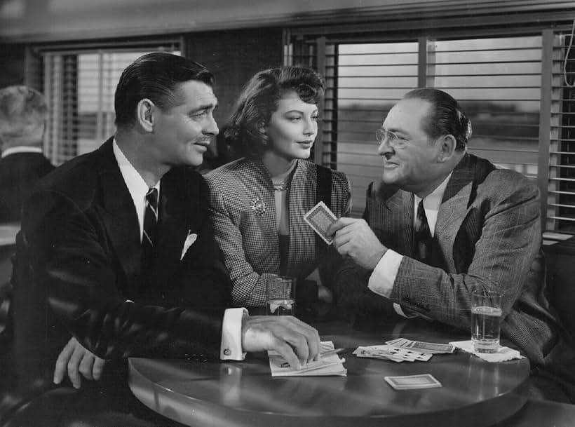 Clark Gable, Ava Gardner, and Edward Arnold in The Hucksters (1947)