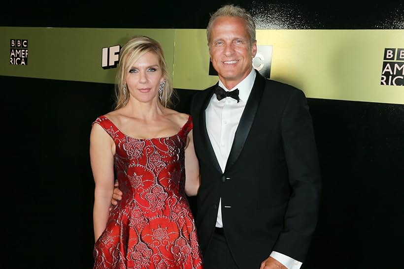 Patrick Fabian and Rhea Seehorn at an event for The 69th Primetime Emmy Awards (2017)