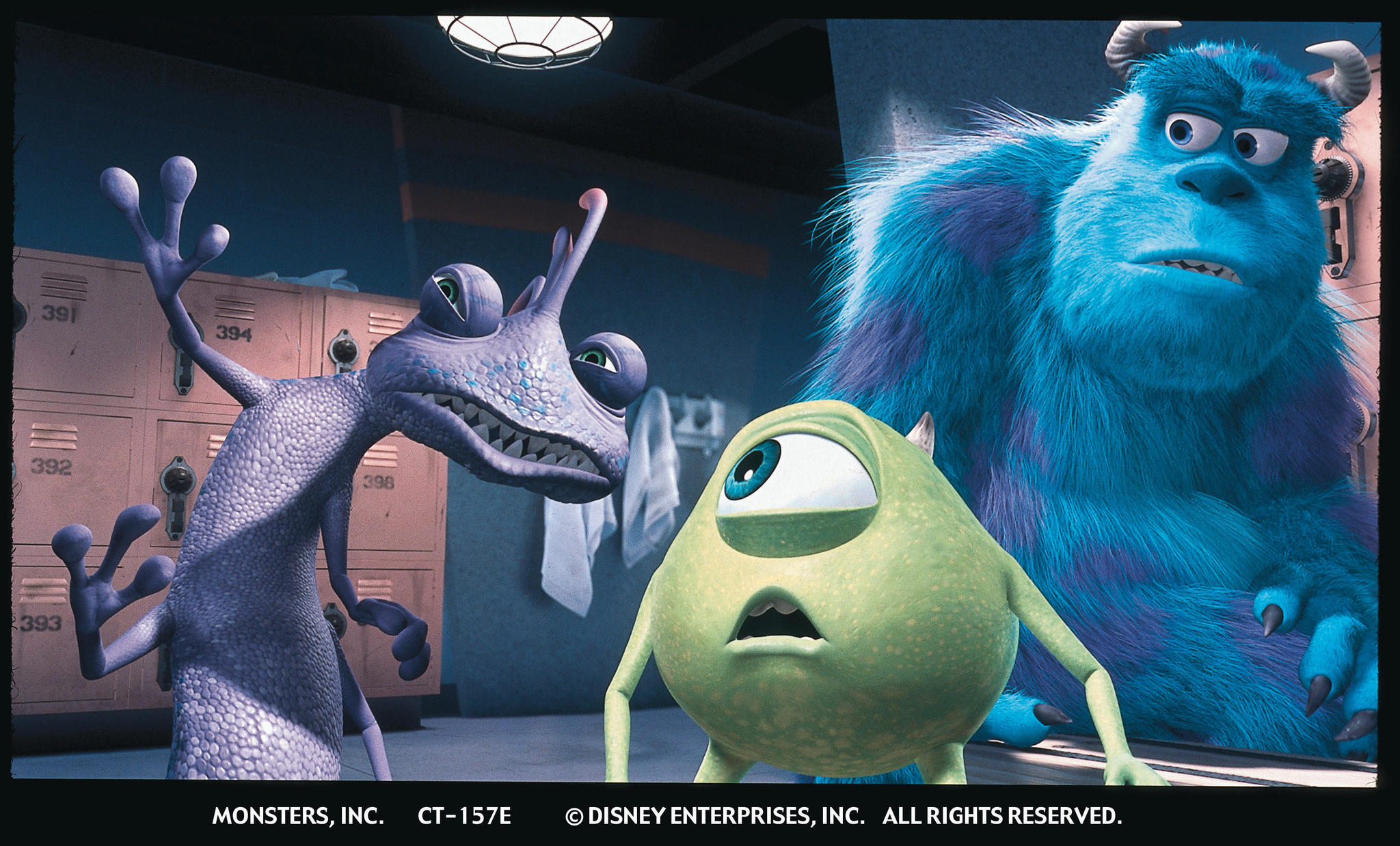 Steve Buscemi, Billy Crystal, and John Goodman in Monsters, Inc. (2001)