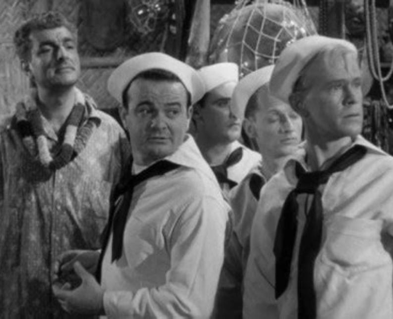 William 'Billy' Benedict, Leo Gorcey, and Tom Neal in Let's Go Navy! (1951)