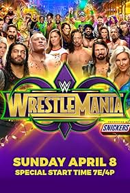 Kurt Angle, Paul Levesque, Stephanie McMahon, Mike 'The Miz' Mizanin, John Cena, Brock Lesnar, AJ Styles, Randy Orton, Bobby Roode, Fergal Devitt, Colby Lopez, Kofi Kingston, Austin Watson, Ronda Rousey, Shinsuke Nakamura, Jonathan Solofa Fatu, Joshua Samuel Fatu, Trinity McCray Fatu, Yuvraj Dhesi, Ettore Ewen, Joe Anoa'i, Adam Scherr, Mercedes Varnado, Kanako Urai, and Savelina Fanene in WrestleMania (2018)