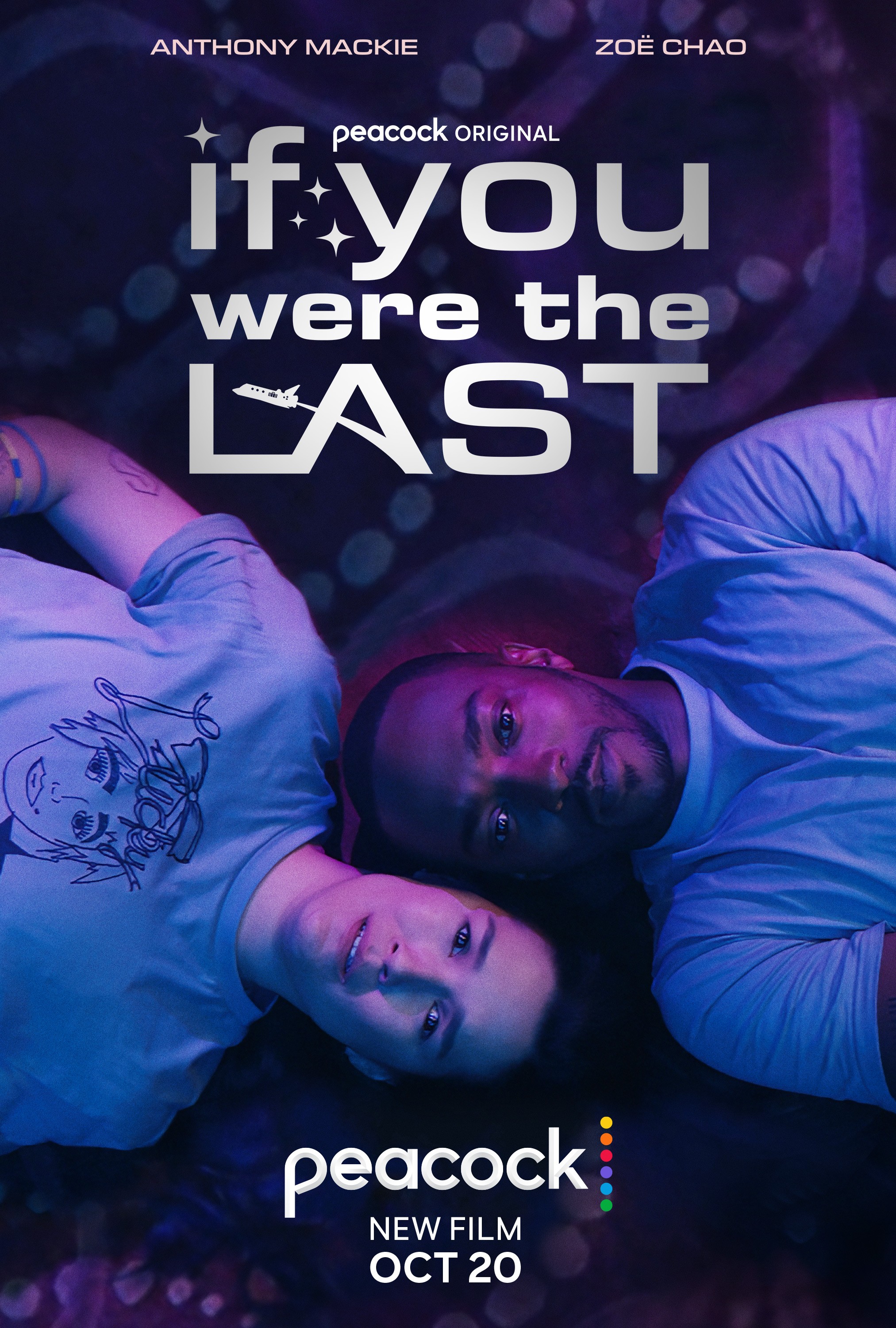 Anthony Mackie and Zoë Chao in If You Were the Last (2023)