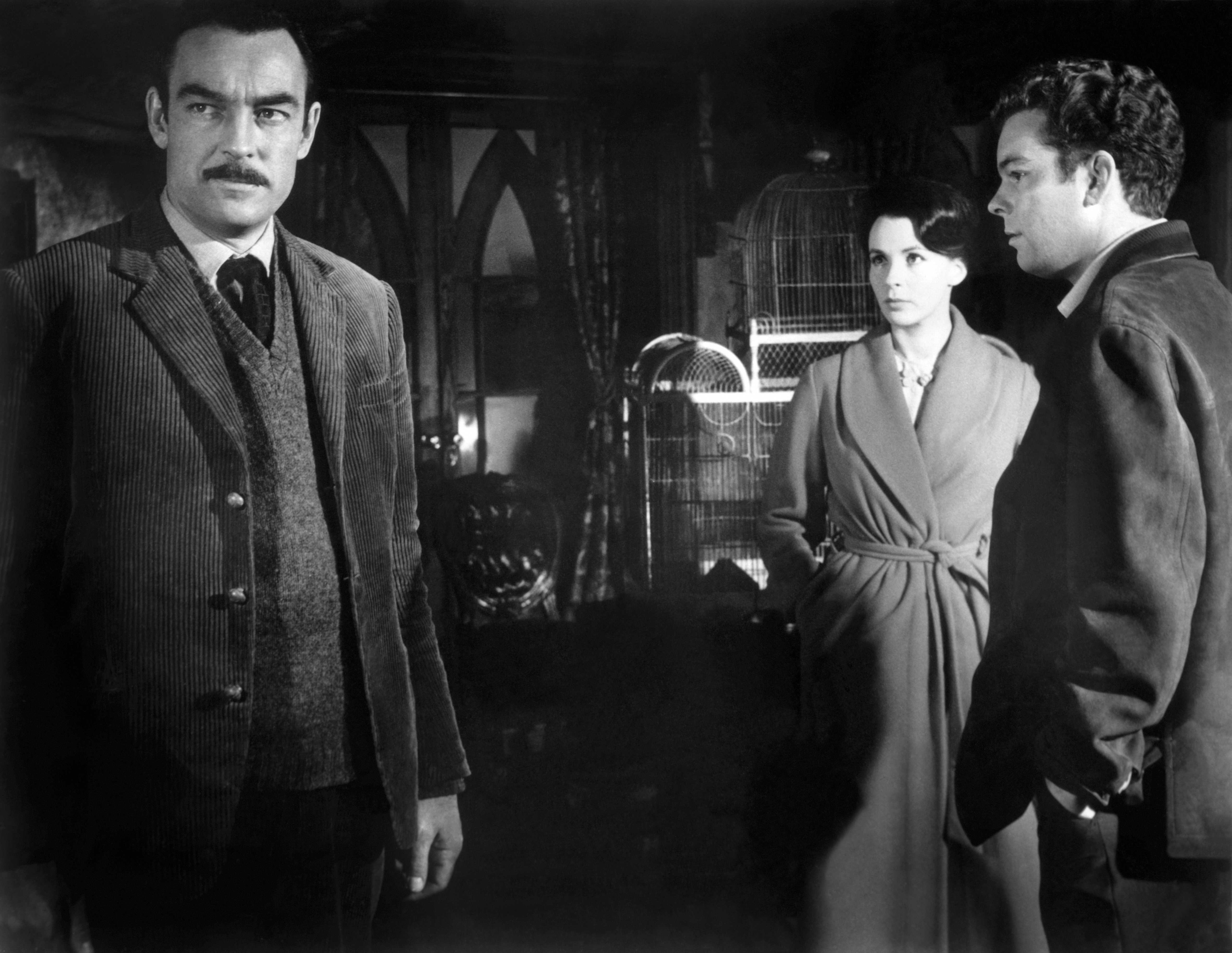 Claire Bloom, Richard Johnson, and Russ Tamblyn in The Haunting (1963)