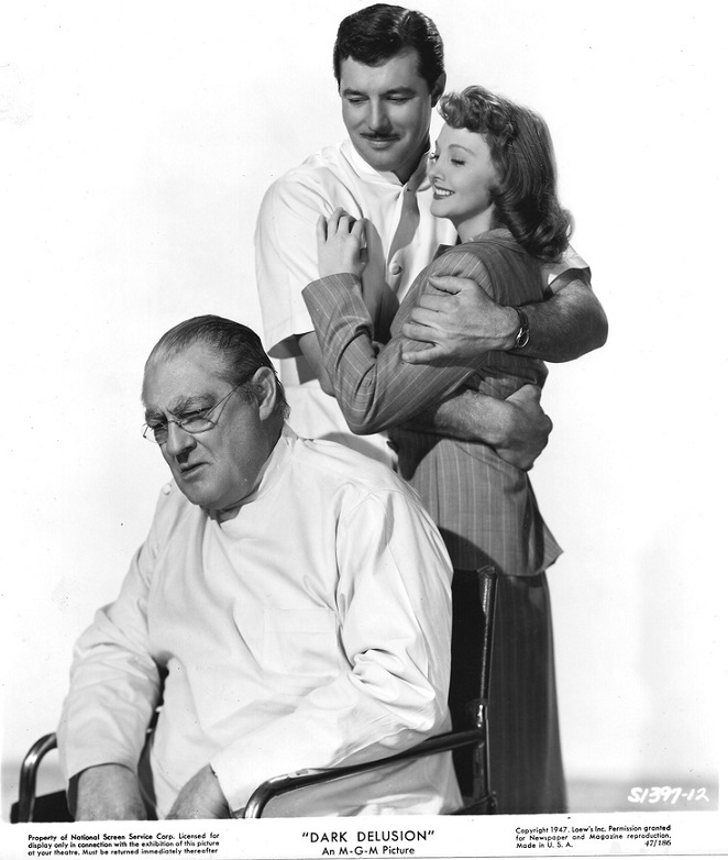 Lionel Barrymore, Lucille Bremer, and James Craig in Dark Delusion (1947)