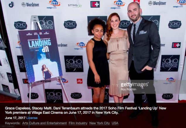 Stacey Maltin, Daniel Tenenbaum, and Grace Capeless at an event for Landing Up (2018)