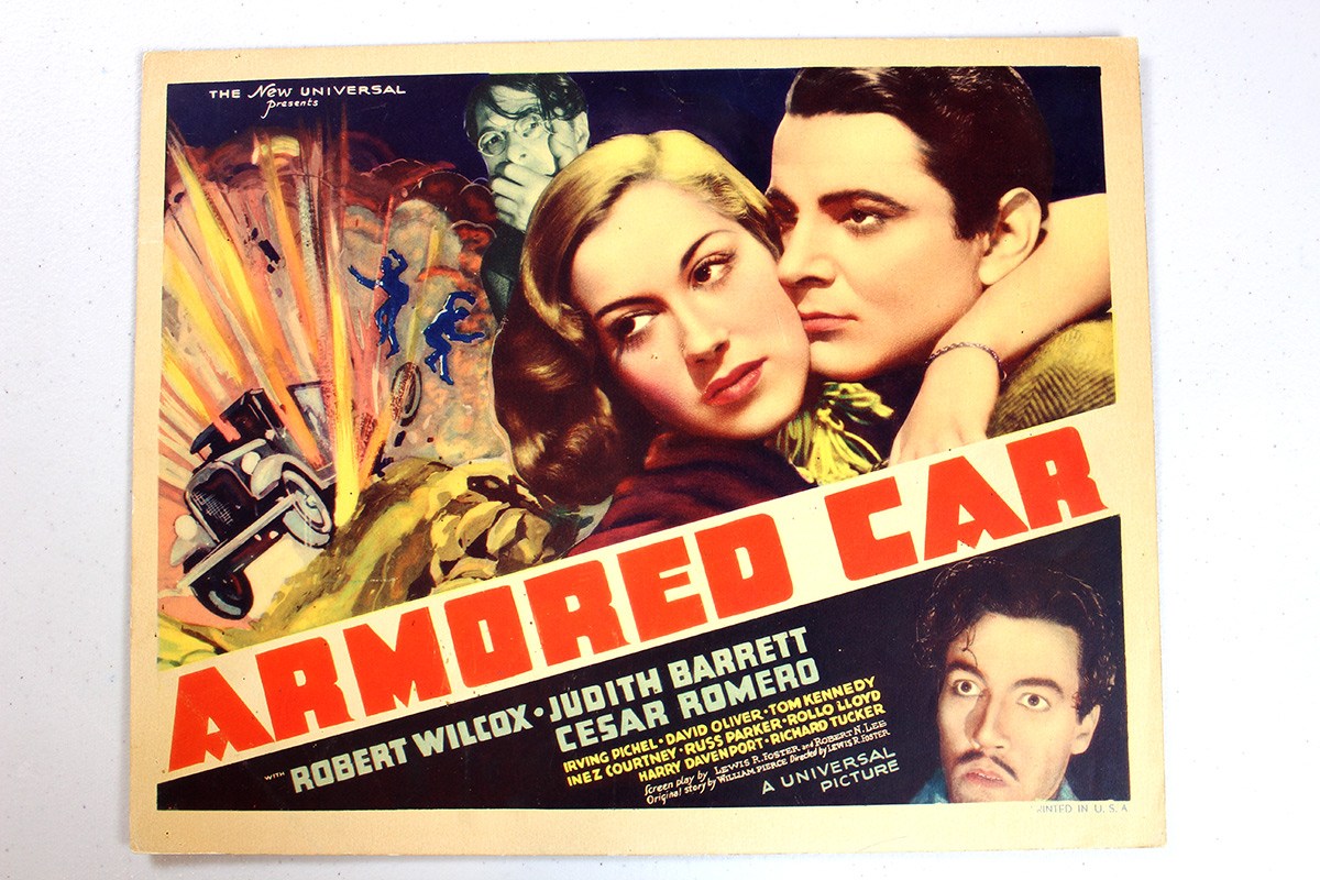 Cesar Romero, Judith Barrett, Irving Pichel, and Robert Wilcox in Armored Car (1937)