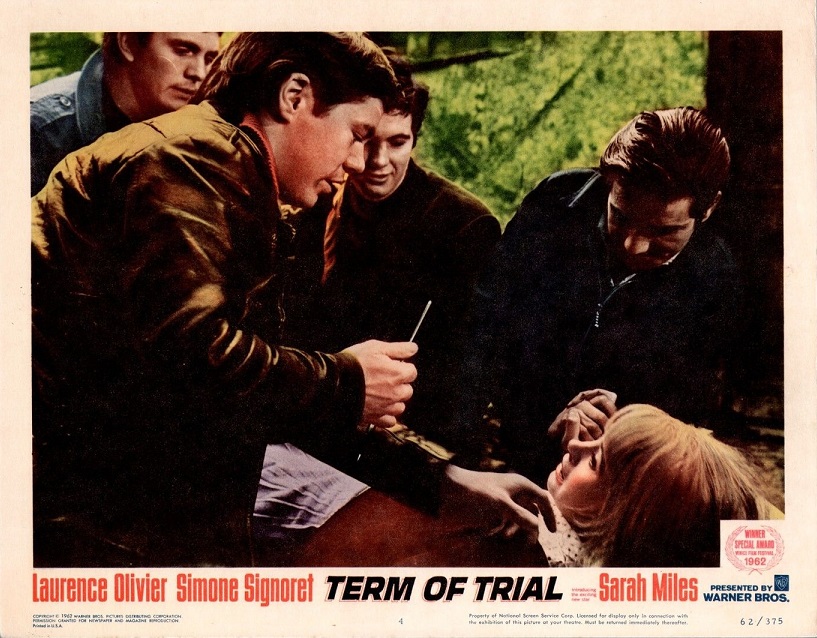 Terence Stamp and Sarah Miles in Term of Trial (1962)