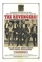 William Holden, Ernest Borgnine, Roger Hanin, Reinhard Kolldehoff, and Woody Strode in The Revengers (1972)