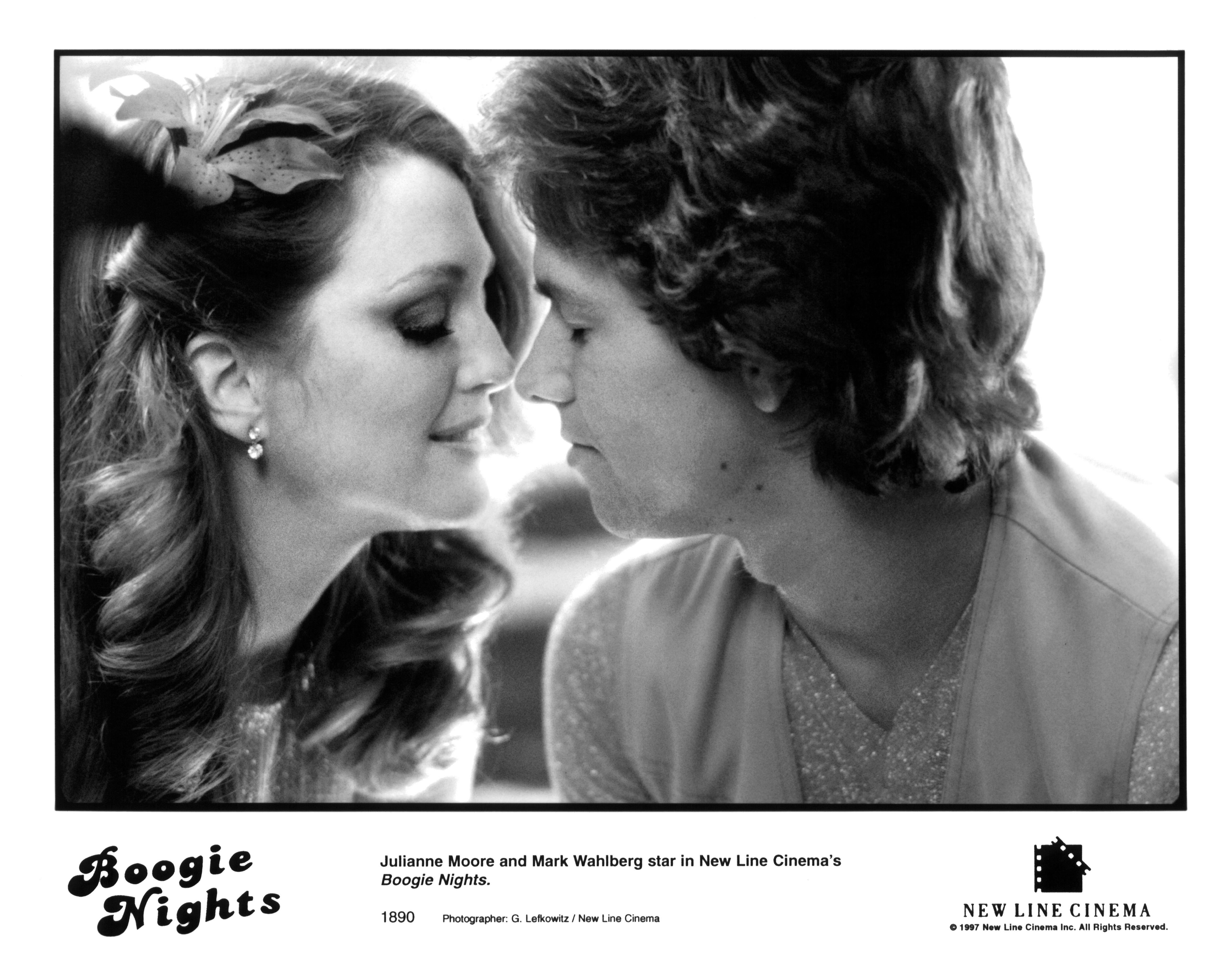 Julianne Moore and Mark Wahlberg in Boogie Nights (1997)