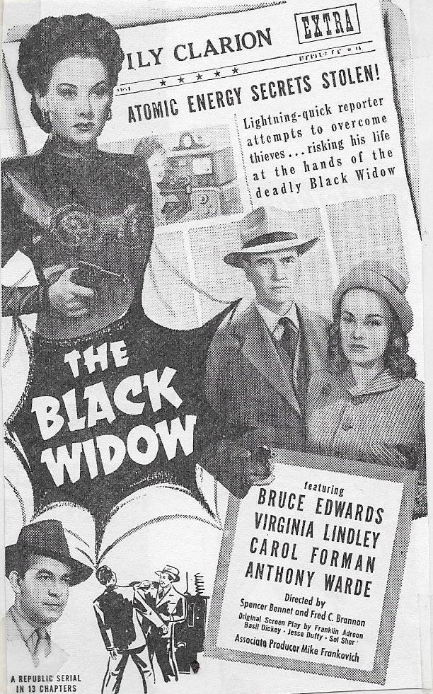 Bruce Edwards, Carol Forman, Virginia Lee, and Anthony Warde in The Black Widow (1947)