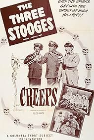 Moe Howard, Larry Fine, and Shemp Howard in Creeps (1956)