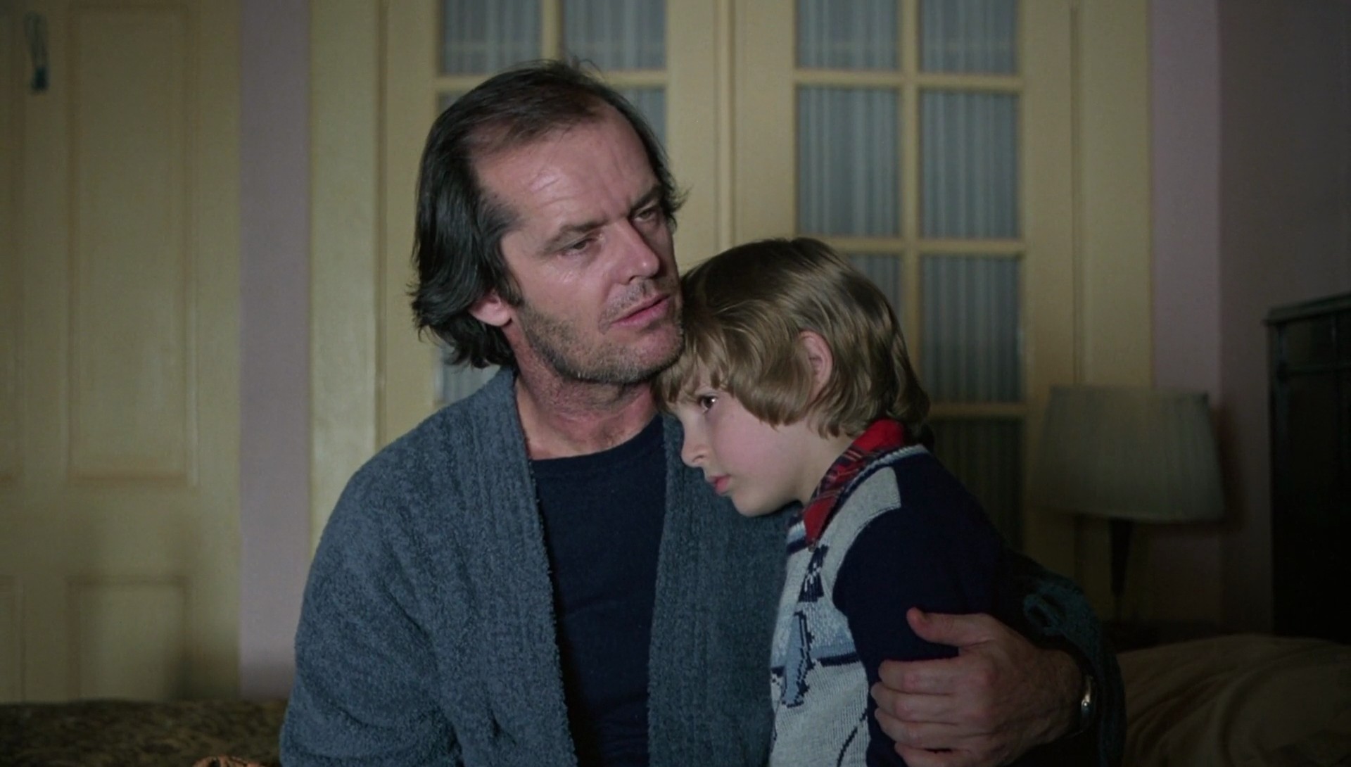 Jack Nicholson and Danny Lloyd in The Shining (1980)