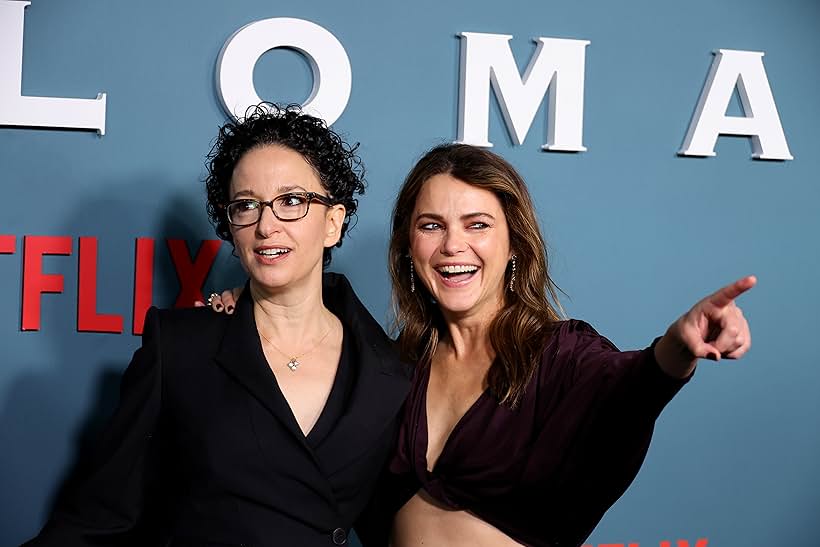 Keri Russell and Deborah Cahn Scott at an event for The Diplomat (2023)