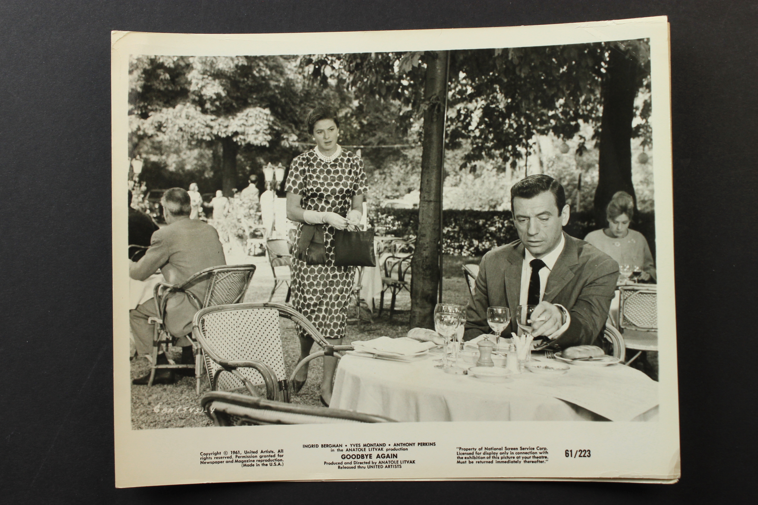 Ingrid Bergman and Yves Montand in Goodbye Again (1961)