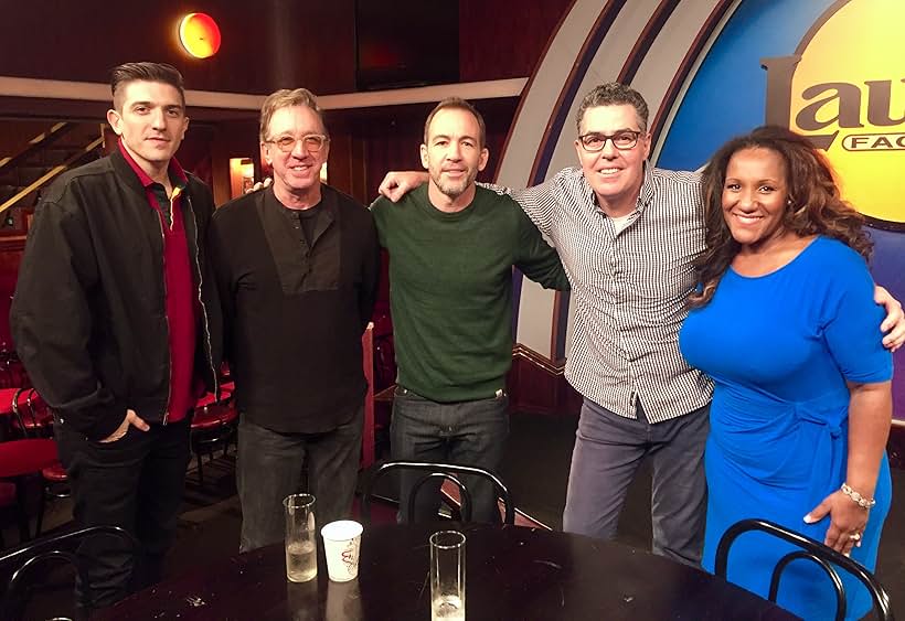 Tim Allen, Adam Carolla, Bryan Callen, Karith Foster, and Andrew Schulz in No Safe Spaces (2019)