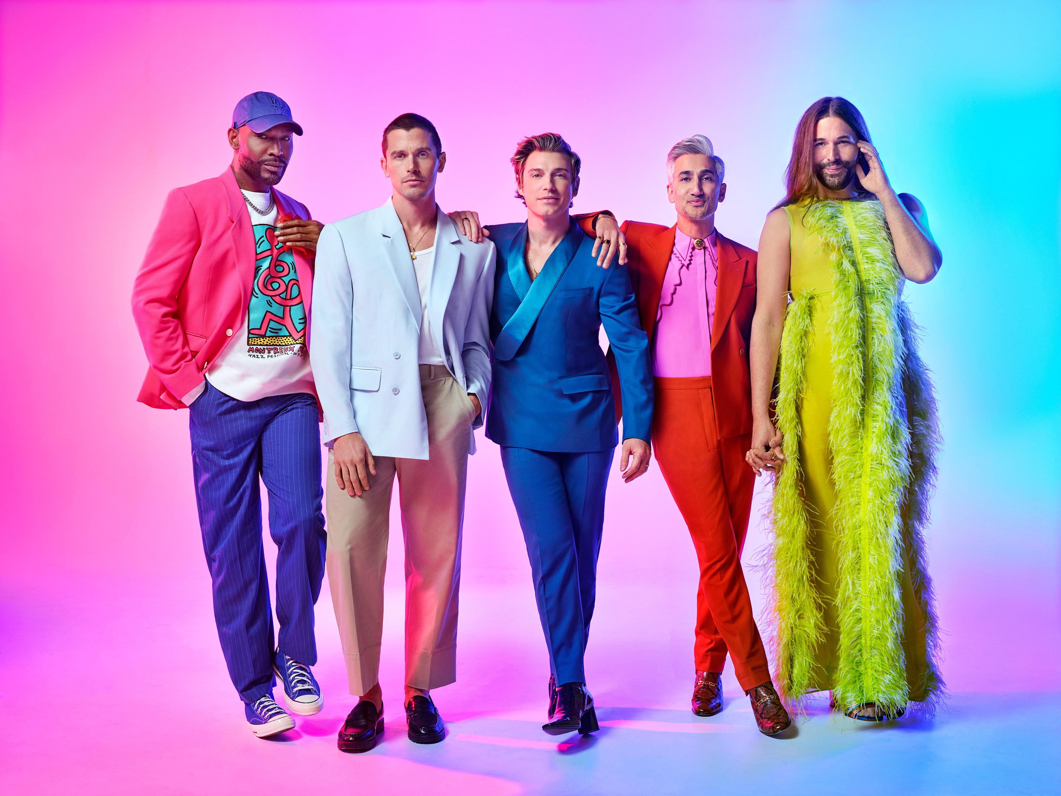 Karamo Brown, Jeremiah Brent, Antoni Porowski, Jonathan Van Ness, and Tan France in Queer Eye (2018)