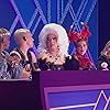 Lio, Santa, Thomas Mustin, Jean-Francois Guevremont, and Nick Coutsier in Drag Race Belgique (2023)