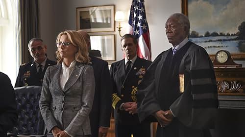 Morgan Freeman, Téa Leoni, and George Pendill in Madam Secretary (2014)