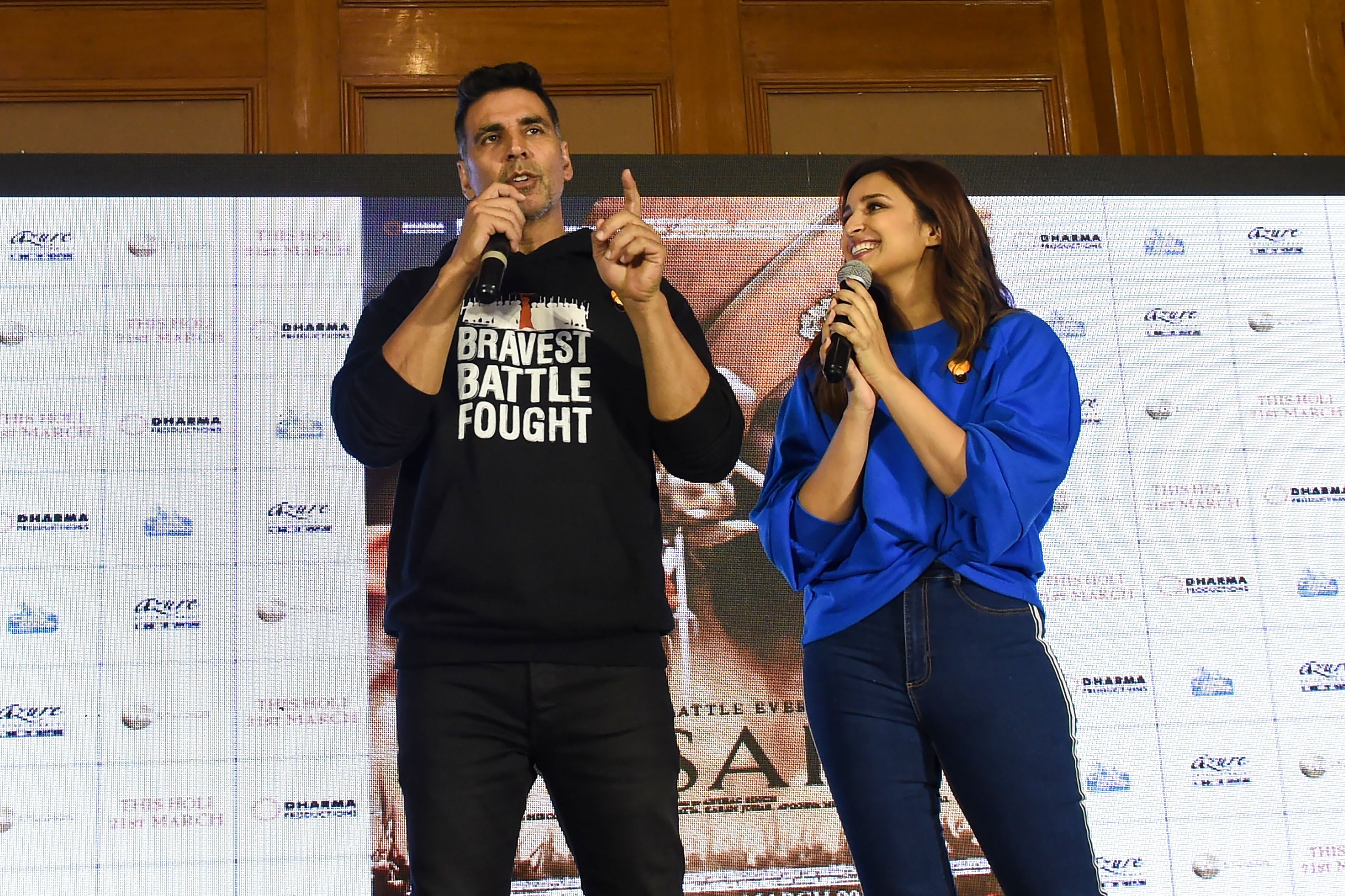 Akshay Kumar at an event for Kesari (2019)