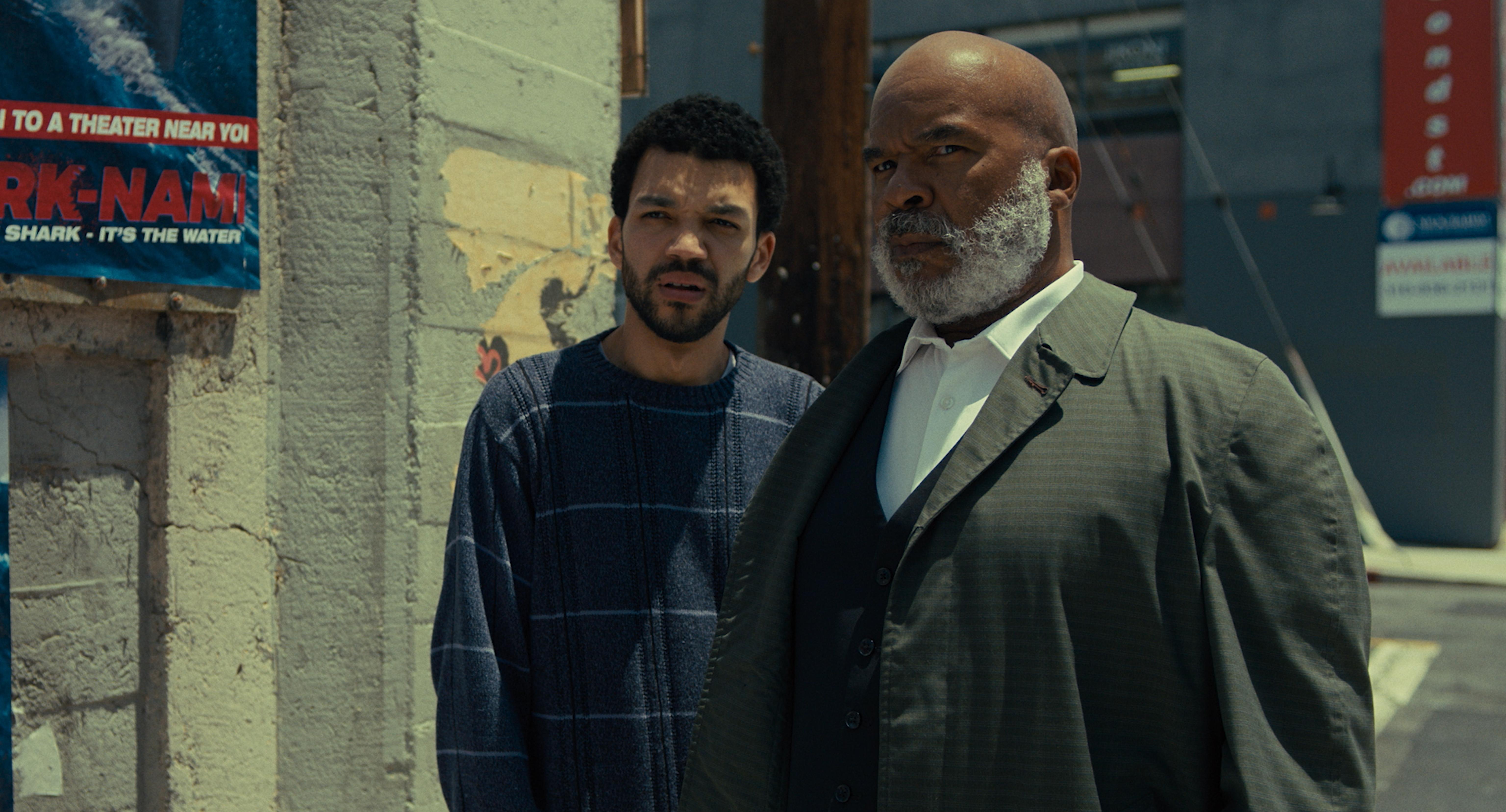 David Alan Grier and Justice Smith in The American Society of Magical Negroes (2024)