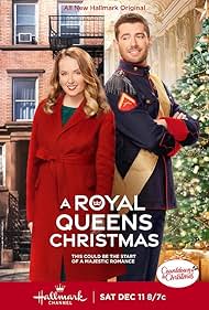 Julian Morris and Megan Park in A Royal Queens Christmas (2021)