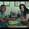 Sofia Carson and Chosen Jacobs in Purple Hearts (2022)