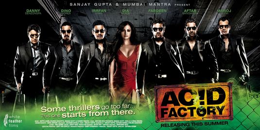 Fardeen Khan, Aftab Shivdasani, Manoj Bajpayee, Danny Denzongpa, Irrfan Khan, Dino Morea, and Dia Mirza in Acid Factory (2009)