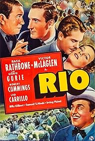 Basil Rathbone, Leo Carrillo, Robert Cummings, Sigrid Gurie, and Victor McLaglen in Rio (1939)