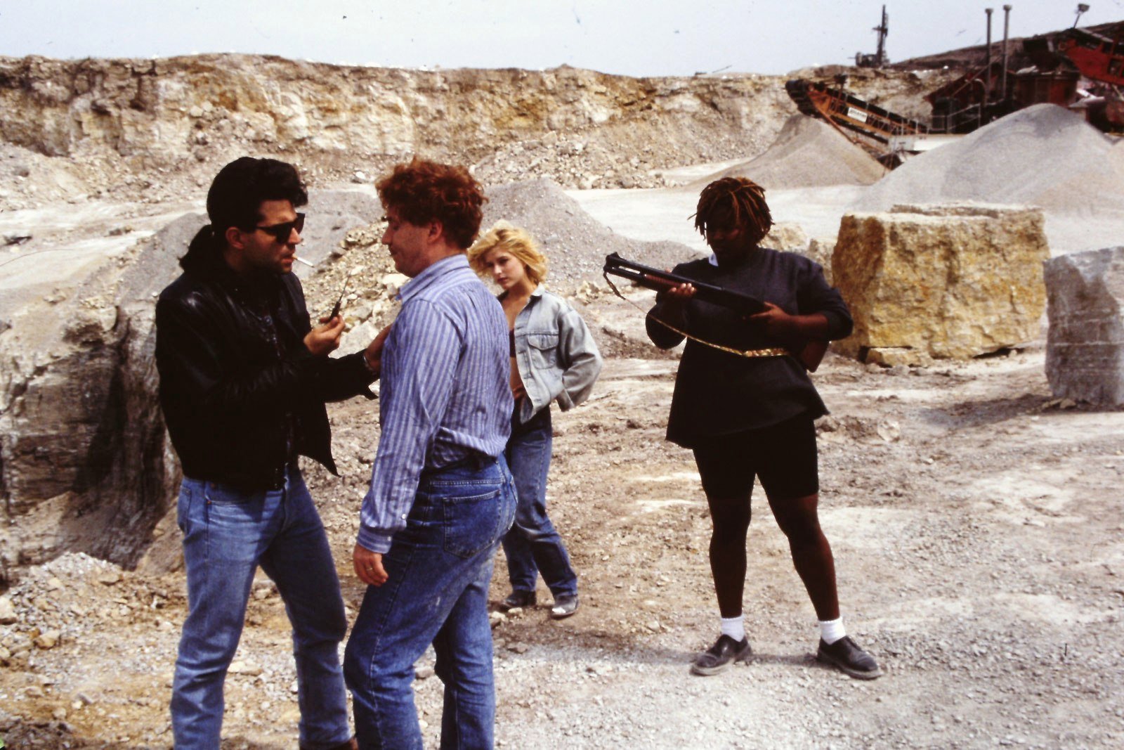 Melora Walters, Danny Bonaduce, Mollena Williams, and Michael L. Wynhoff in America's Deadliest Home Video (1993)