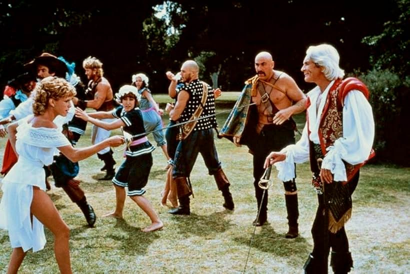 Kristy McNichol, Ted Hamilton, Kjell Nilsson, and Roger Ward in The Pirate Movie (1982)