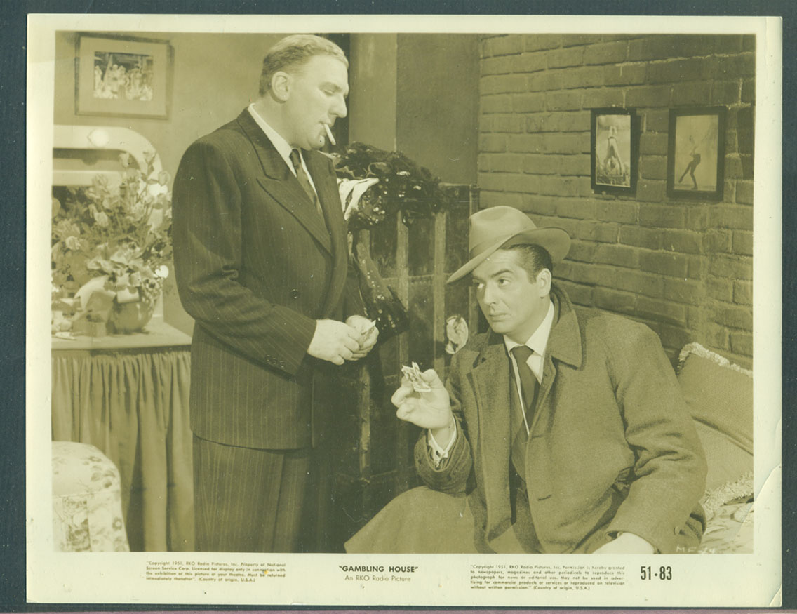 William Bendix and Victor Mature in Gambling House (1950)