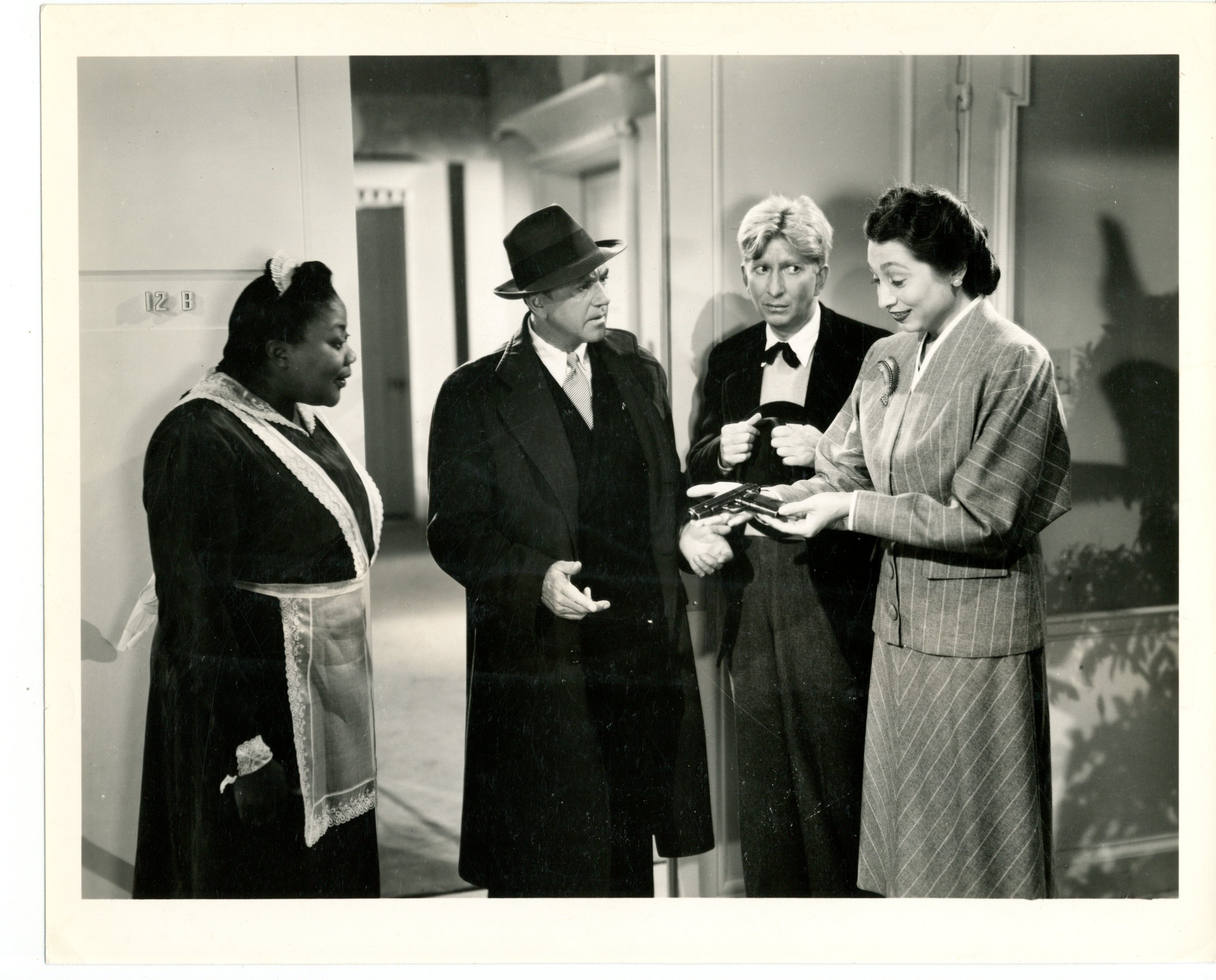 Sterling Holloway, Marietta Canty, Aline MacMahon, and Stanley Ridges in The Lady Is Willing (1942)