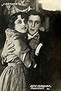 Vera Kholodnaya and Vitold Polonsky in U kamina (1917)