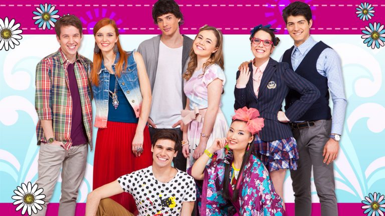 Emanuela Rei, Federico Pedroni, Federica Corti, Luca Murphy, Giorgia Boni, Sergio Ruggeri, Tiffany Zhou, and Sergio Melone in Maggie & Bianca: Fashion Friends (2016)