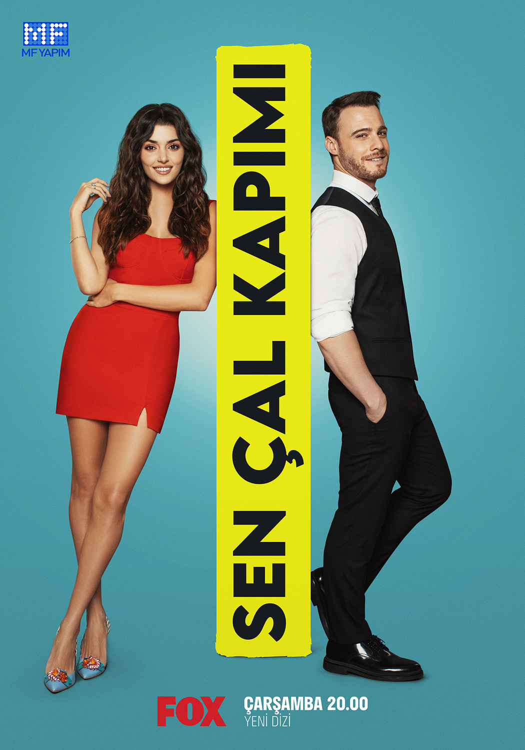 Kerem Bürsin and Hande Erçel in Love Is in the Air (2020)