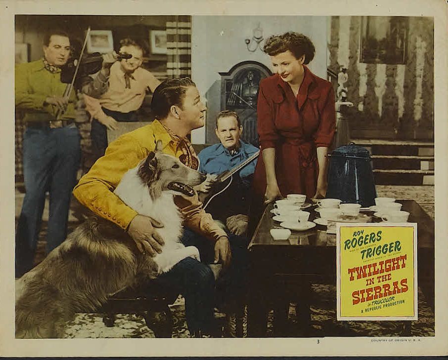 Roy Rogers, Dale Evans, Johnny Paul, and Foy Willing in Twilight in the Sierras (1950)