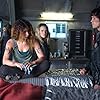 Paige Turco, Eliza Taylor, Bob Morley, Sachin Sahel, and Nadia Hilker in The 100 (2014)